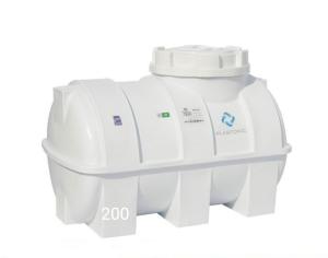 مخزن 3 لایه 200 لیتری افقی پلاستونیک - 1